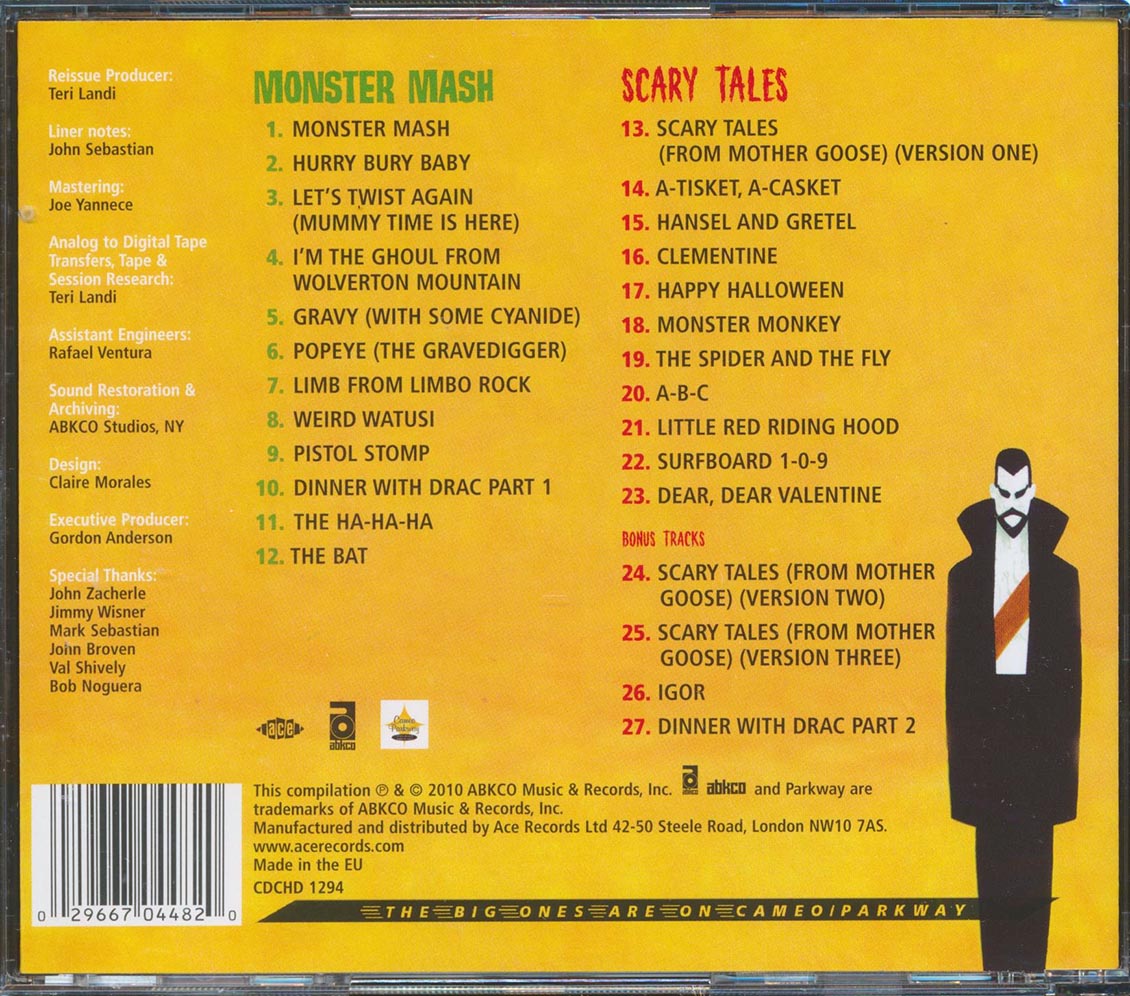 John Zacherle - Monster Mash + Scary Tales (27 tracks)