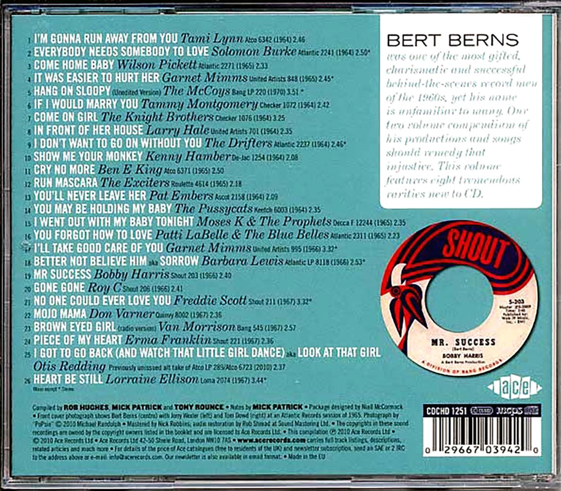 Various - The Bert Berns Story: Mr. Success Volume 2 1964-1967 (26 tracks)