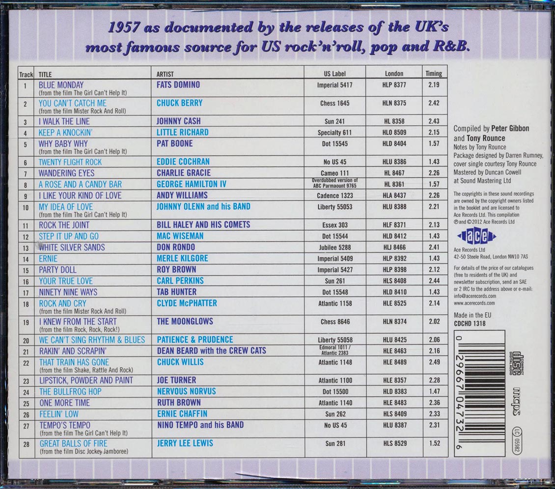 Various - The London American Label Year By Year: 1957 (28 tracks)
