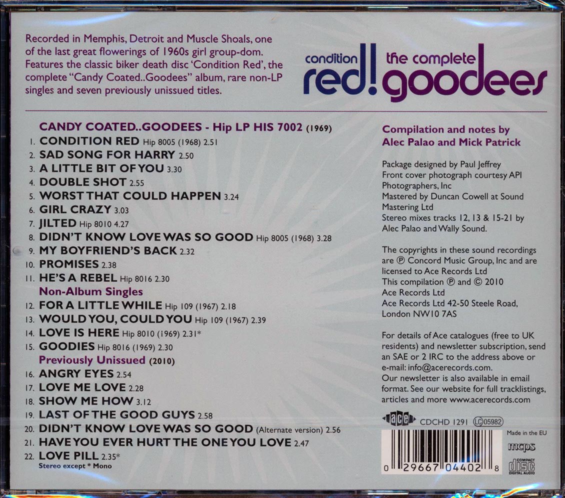 The Goodees - Condition Red: The Complete Goodees (22 tracks)