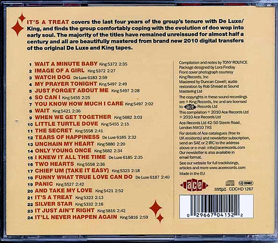 Otis Williams & His Charms - It's A Treat: The King De Luxe Recordings 1959-1963 (24 tracks)