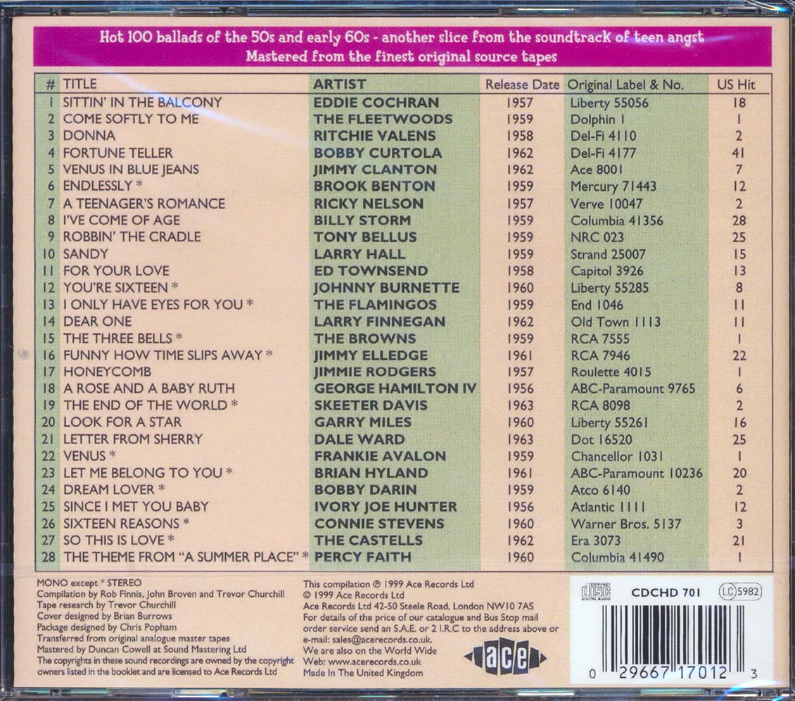 Various - Teenage Crush Volume 2 (28 tracks)