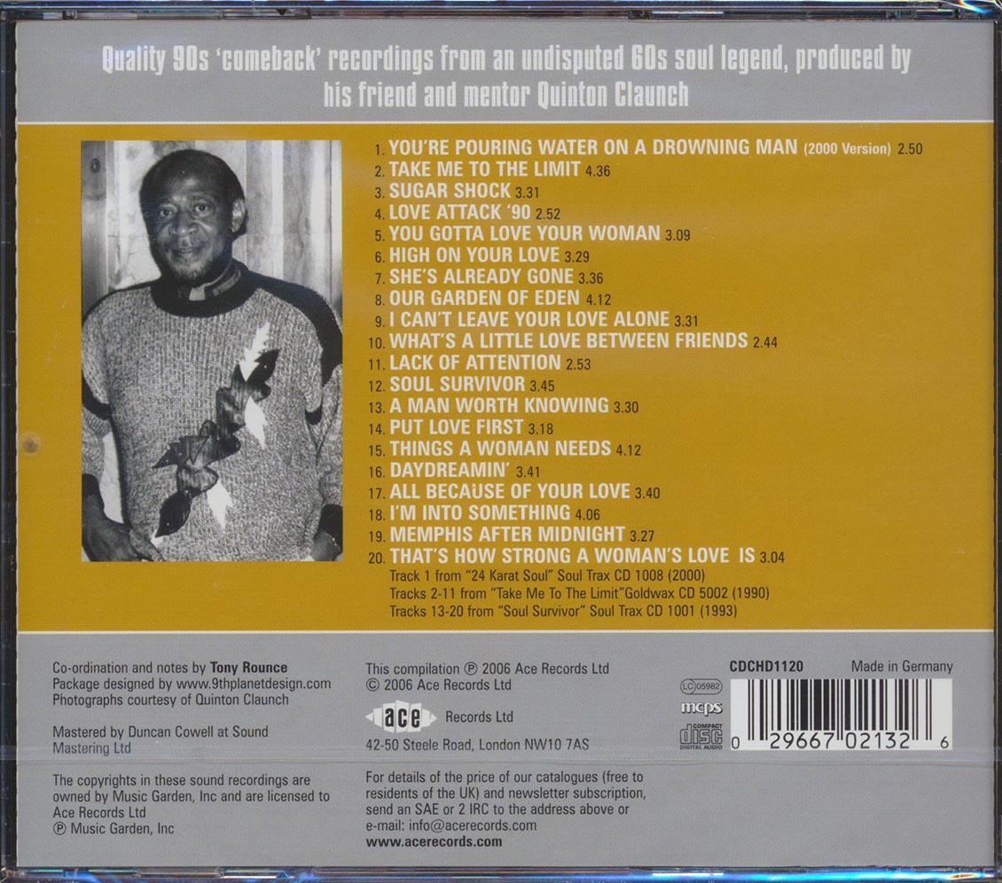 James Carr - A Man Worth Knowing: The 1990s Goldwax & Soultrax Recordings (20 tracks)