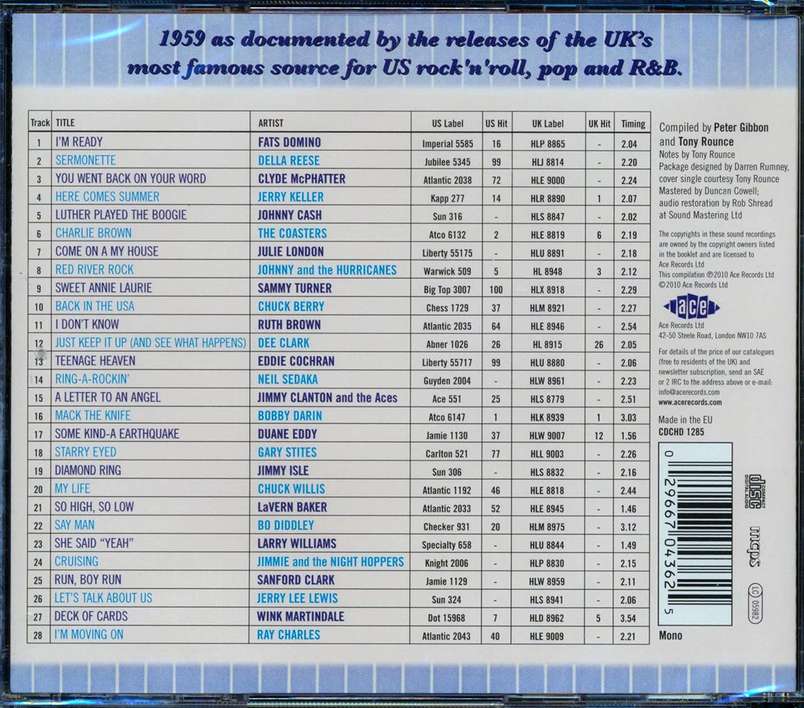 Various - The London American Label Year By Year: 1959 (28 tracks)