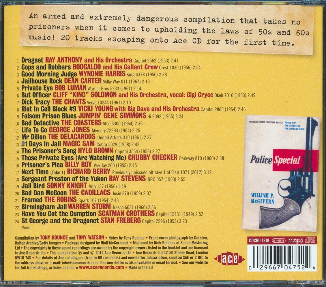 Various - Criminal Records: Law, Disorder And The Pursuit Of Vinyl Justice (24 tracks)