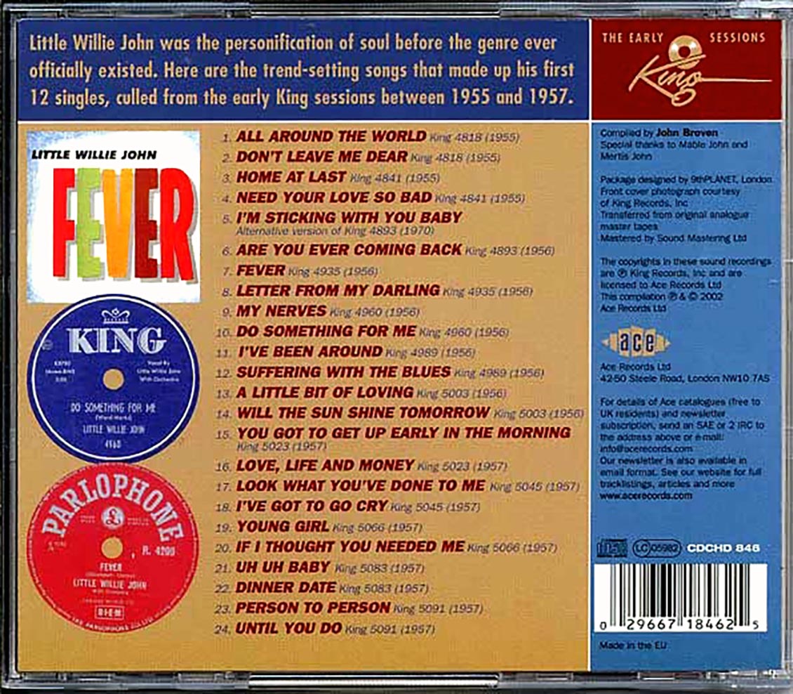 Little Willie John - The Early King Sessions (24 tracks)