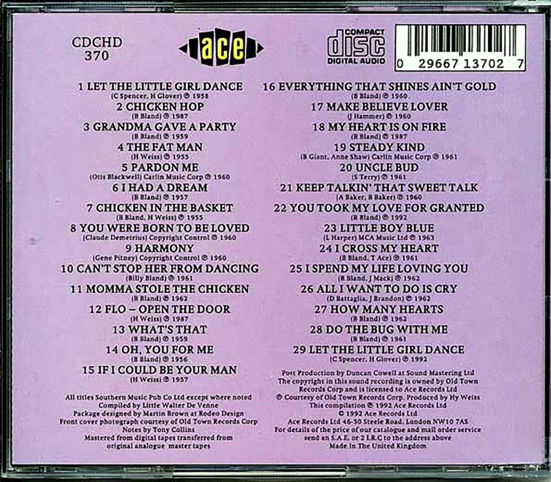 Billy Bland - Let The Little Girl Dance (29 tracks)