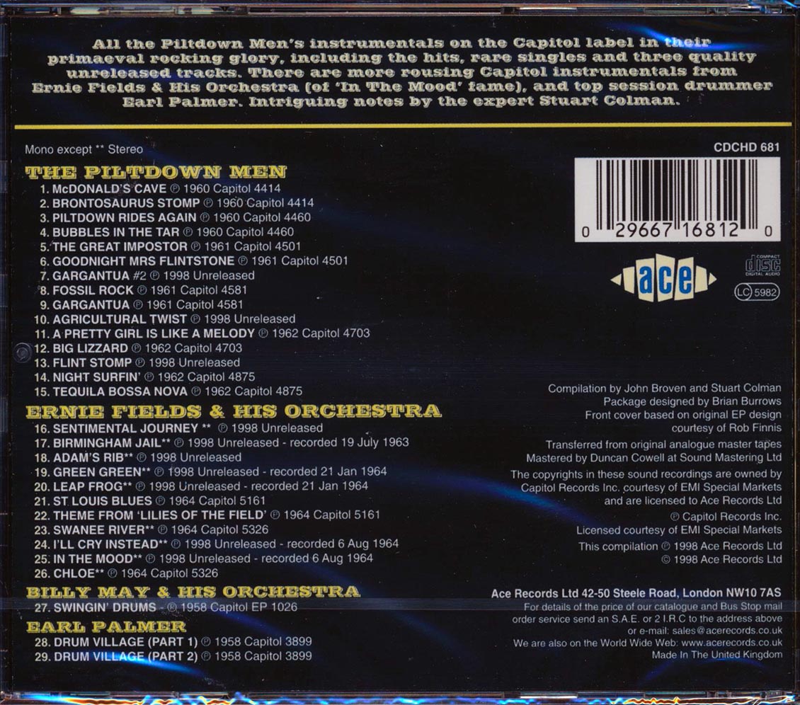 Piltdown Men, Ernie Fields & His Orchestra - The Piltdown Men Ride Again (29 tracks)