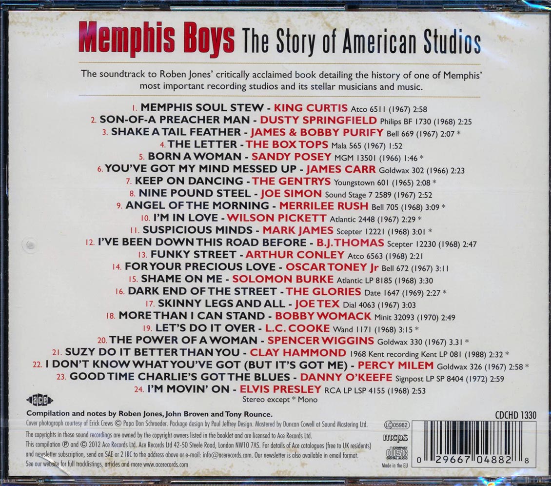 Various - Memphis Boys: The Story Of American Studios (24 tracks)