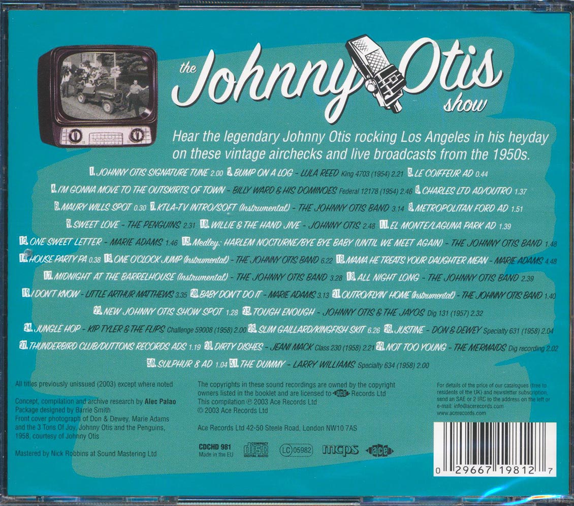 Various - The Johnny Otis Show: Vintage 1950s Broadcasts From Los Angeles (31 tracks)