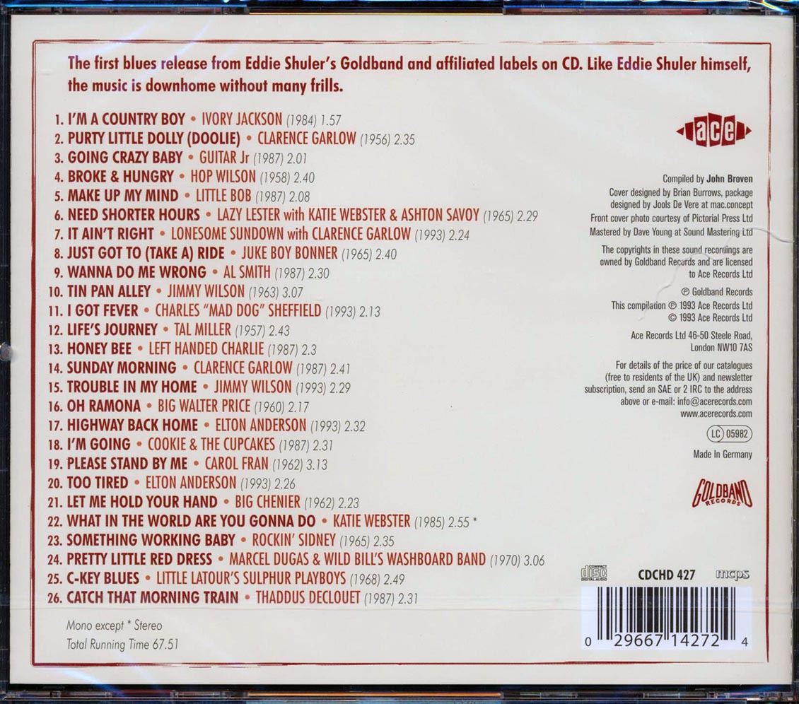 Various - Bayou Blues Blasters: Goldband Blues (26 tracks)