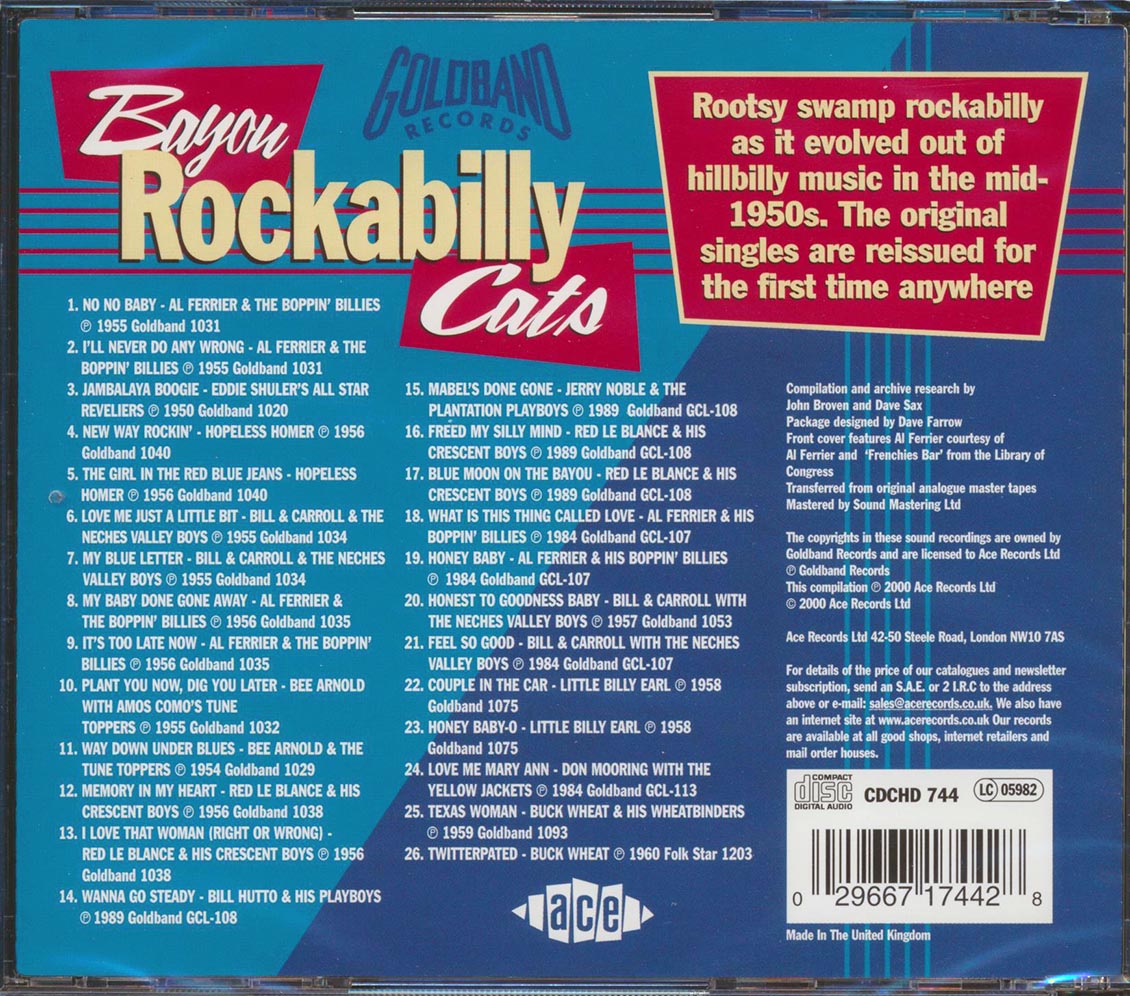 Various - Bayou Rockabilly Cats Featuring Al Ferrier (26 tracks)