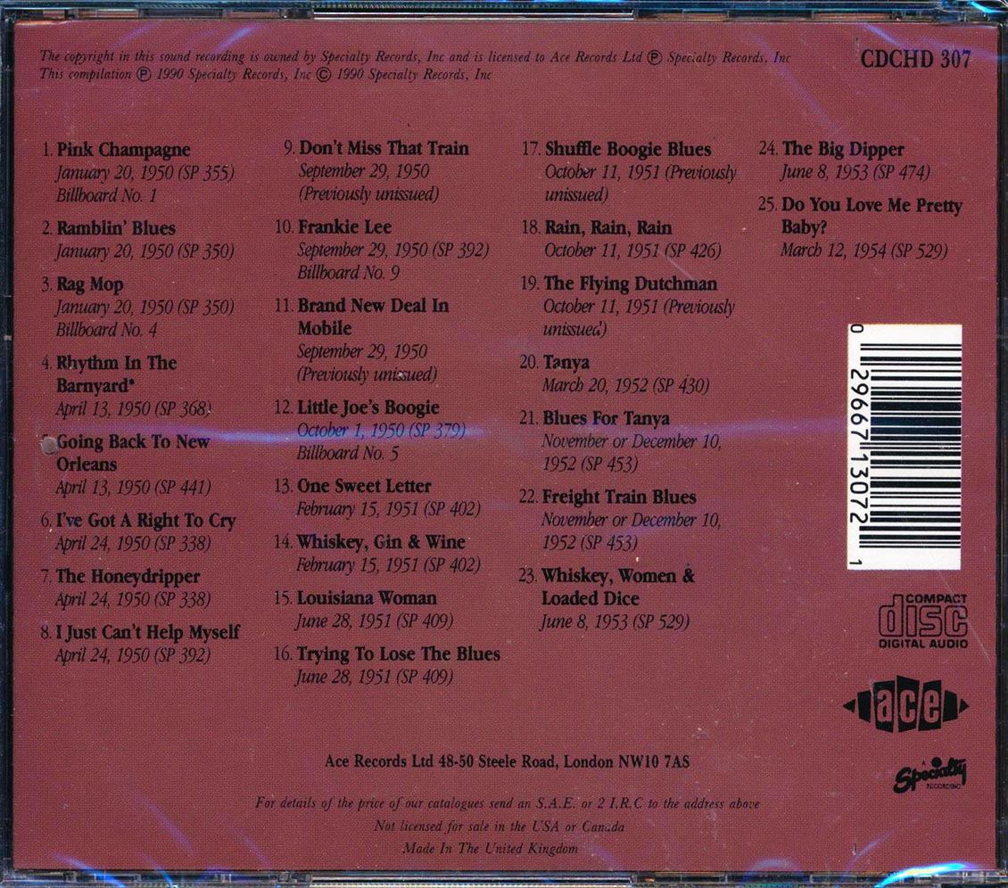 Jimmy Liggins & The Honeydrippers - Jimmy Liggins & The Honeydrippers (25 tracks)