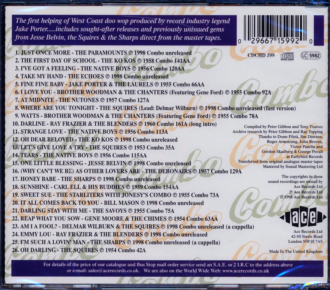 Various - Combo Vocal Groups Volume 1 (26 tracks)