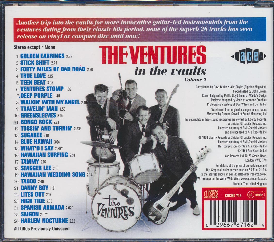 The Ventures - In The Vaults Volume 2 (26 tracks)