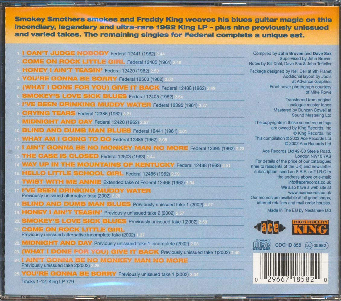 Smokey Smothers - Smokey Smothers Sings The Backporch Blues (25 tracks)