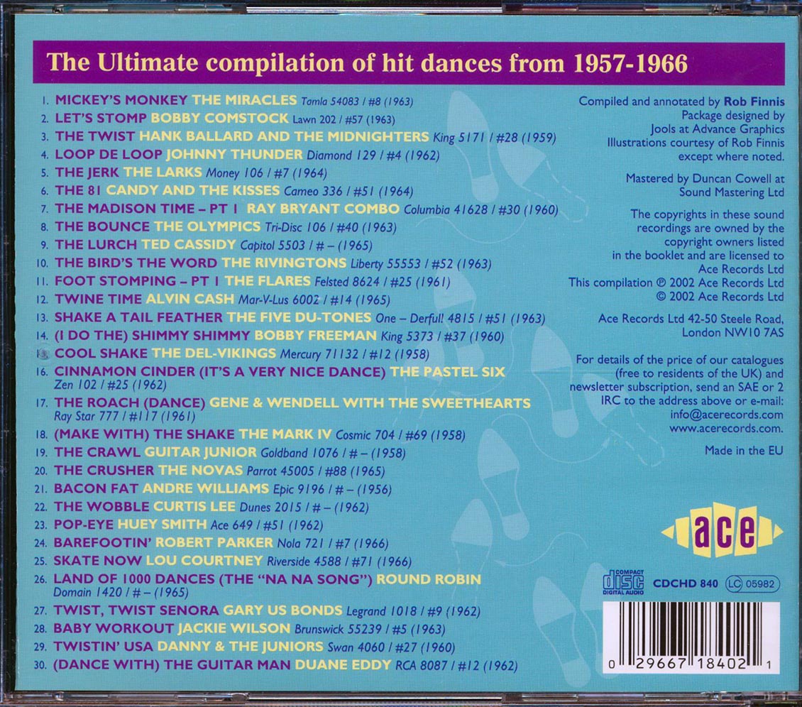 Various - Land Of 1000 Dances Volume 2: The Ultimate Compilation Of Hit Dances 1956-1966 (30 tracks)