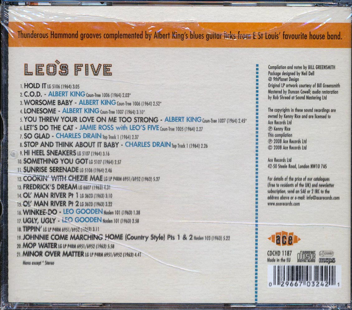 Leo's Five - Direct From The Blue Note Club, East St. Louis (21 tracks)