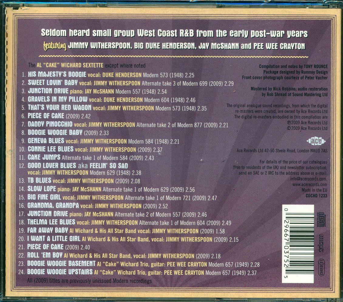 Al Cake Wichard Sextette - Cake Walkin: The Modern Recordings 1947-1948 (24 tracks)