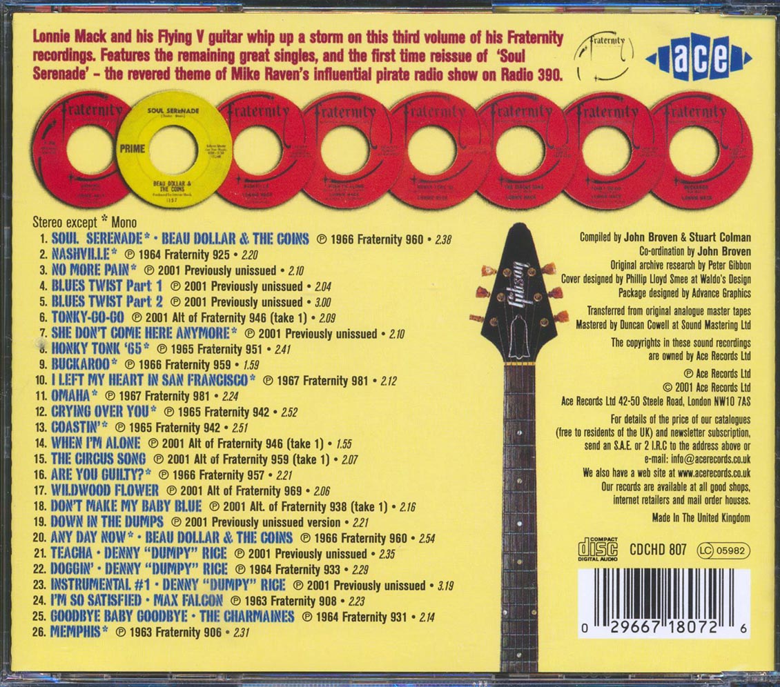 Lonnie Mack - From Nashville To Memphis (26 tracks)