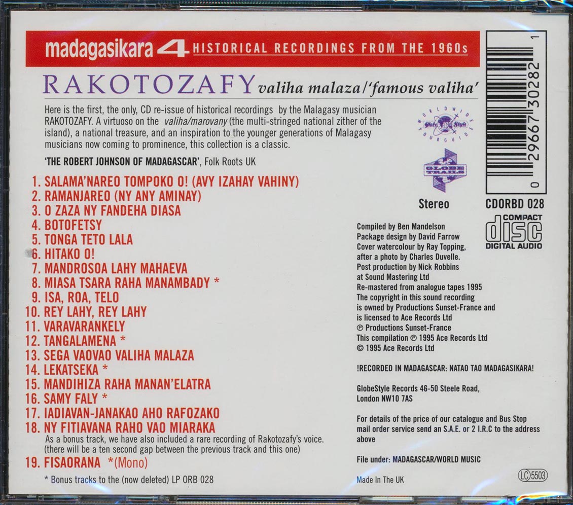 Rakotozafy - Valiha Malaza: Famous Valiha