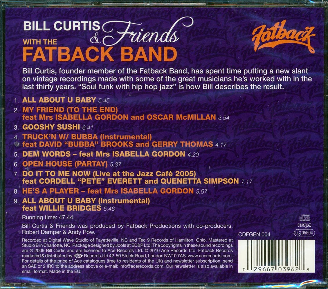Bill Curtis, The Fatback Band - Bill Curtis & Friends With The Fatback Band