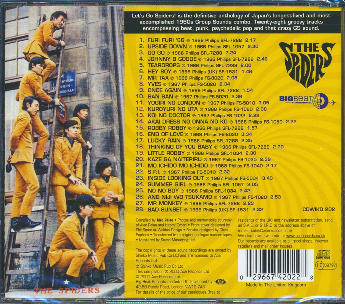 The Spiders - Let's Go Spiders: GS I Love You Volume 3 (28 tracks)