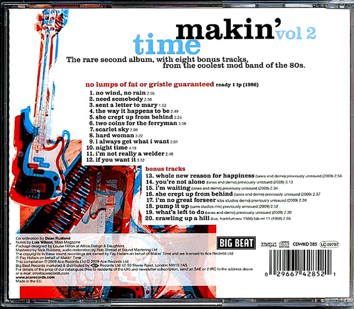 Makin Time - No Lumps Of Fat Or Gristle Guaranteed Plus Demos (20 tracks)