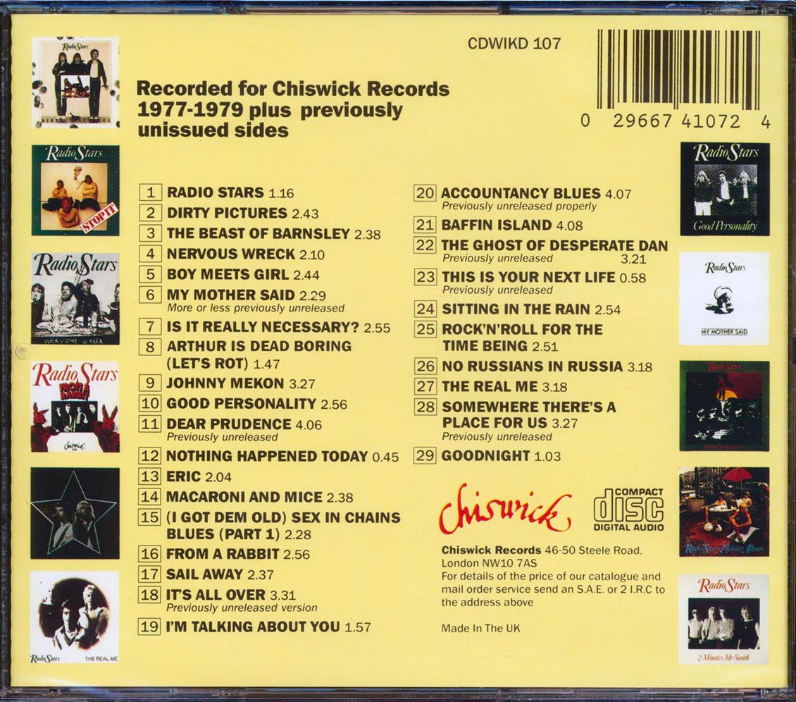 Radio Stars - Somewhere There's A Place For Us (29 tracks)