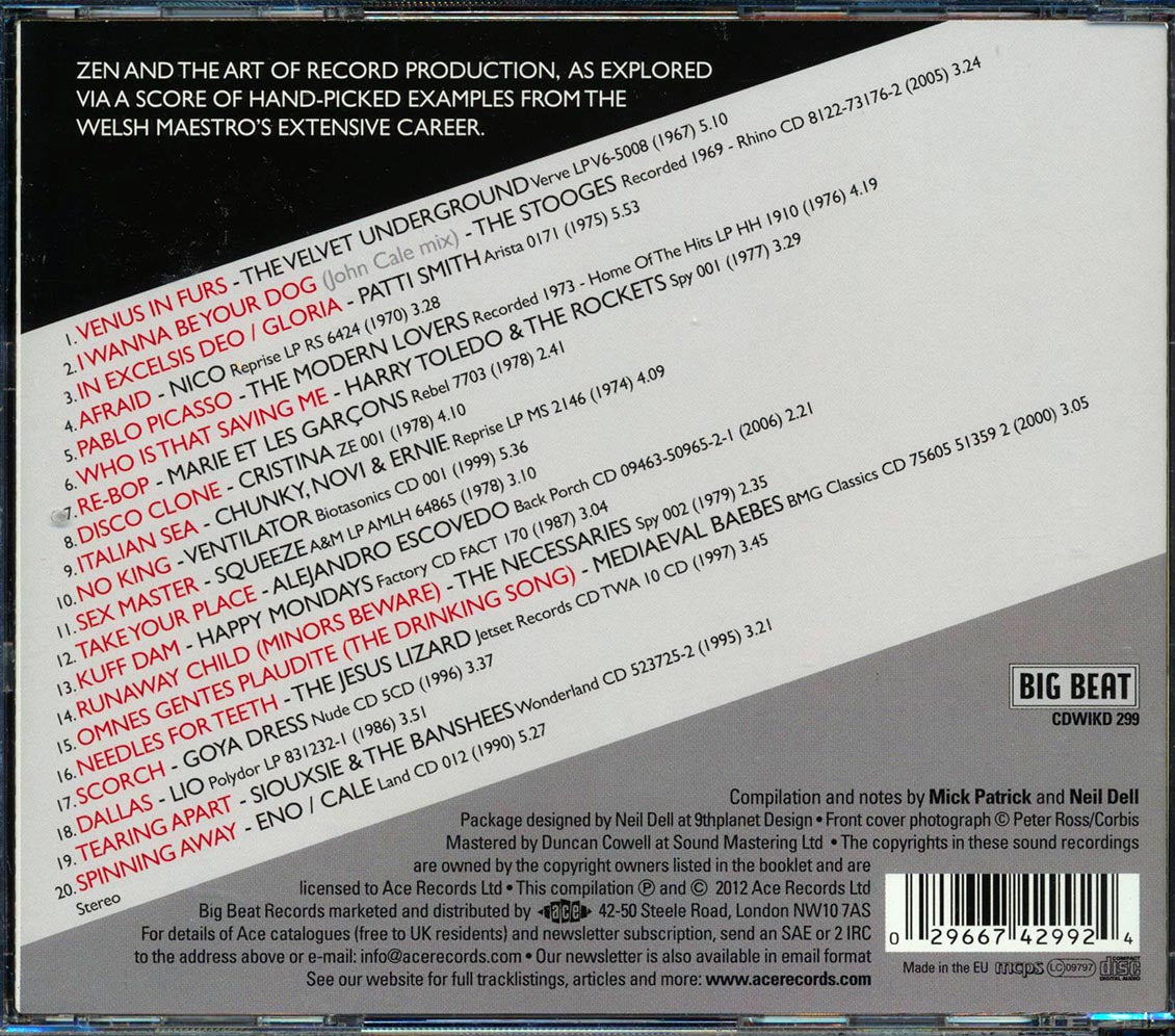 John Cale - Conflict & Catalysis: Productions & Arrangements 1966-2006 (20 tracks)
