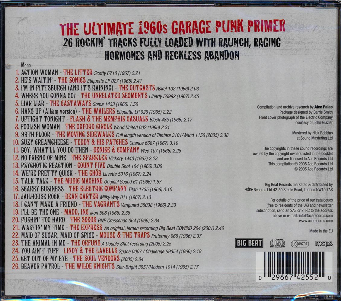 Various - Uptight Tonight: The Ultimate 60s Garage Collection (26 tracks)