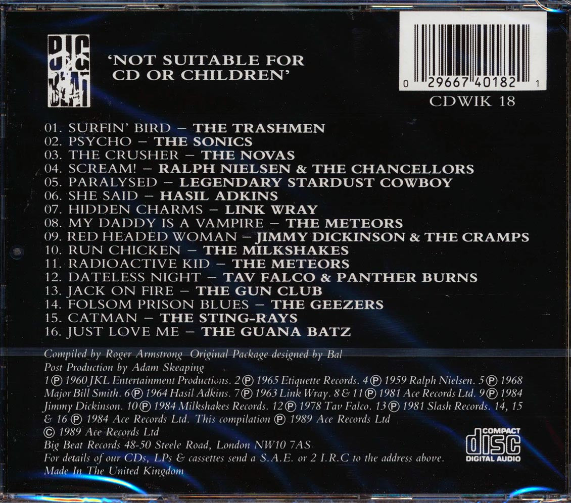 Various - Rockabilly Psychosis And The Garage Disease