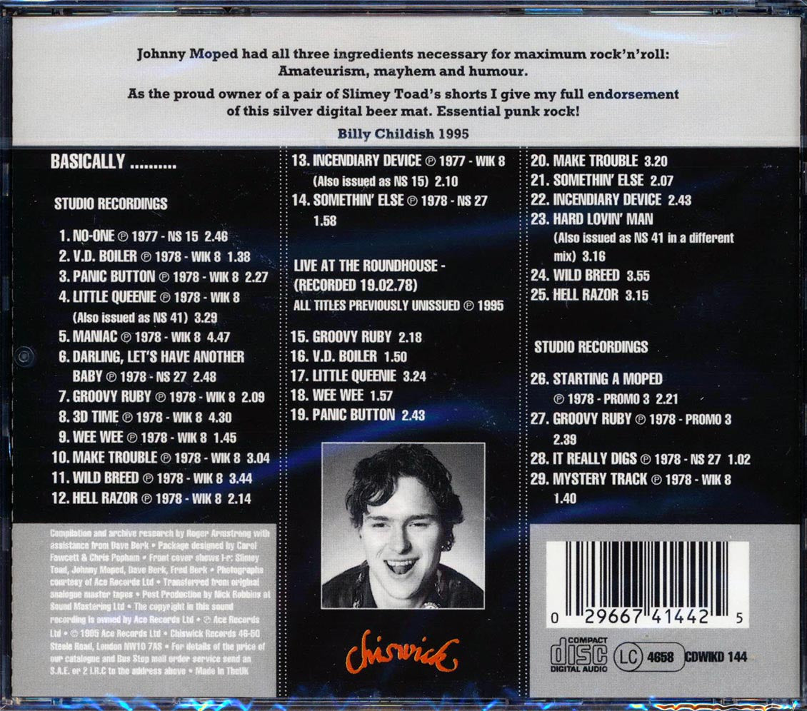 Johnny Moped - Basically: The Best Of Johnny Moped (29 tracks)