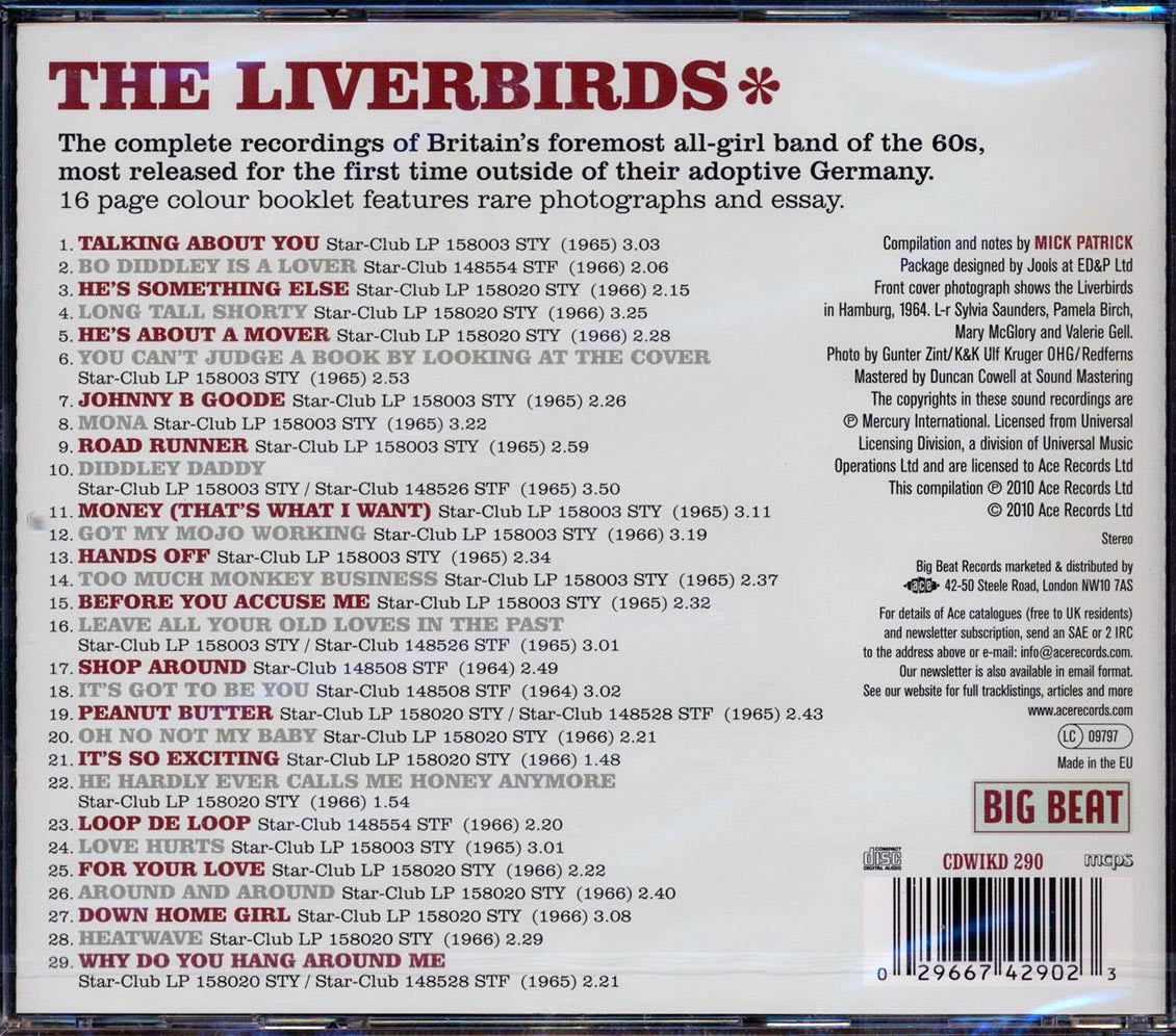 Liverbirds - From Merseyside To Hamburg: The Complete Star Club Recordings (29 tracks)