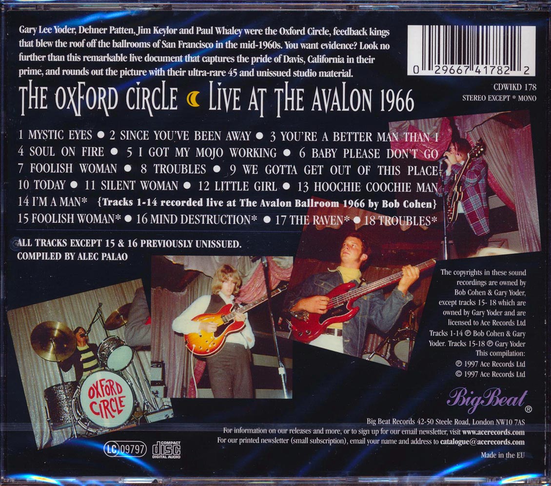The Oxford Circle - Live At The Avalon 1966