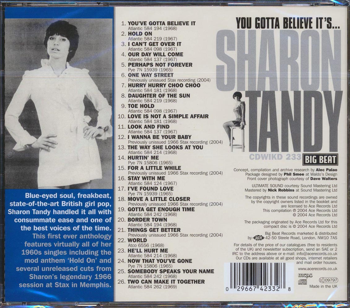 Sharon Tandy - You Gotta Believe It's Sharon Tandy (26 tracks)