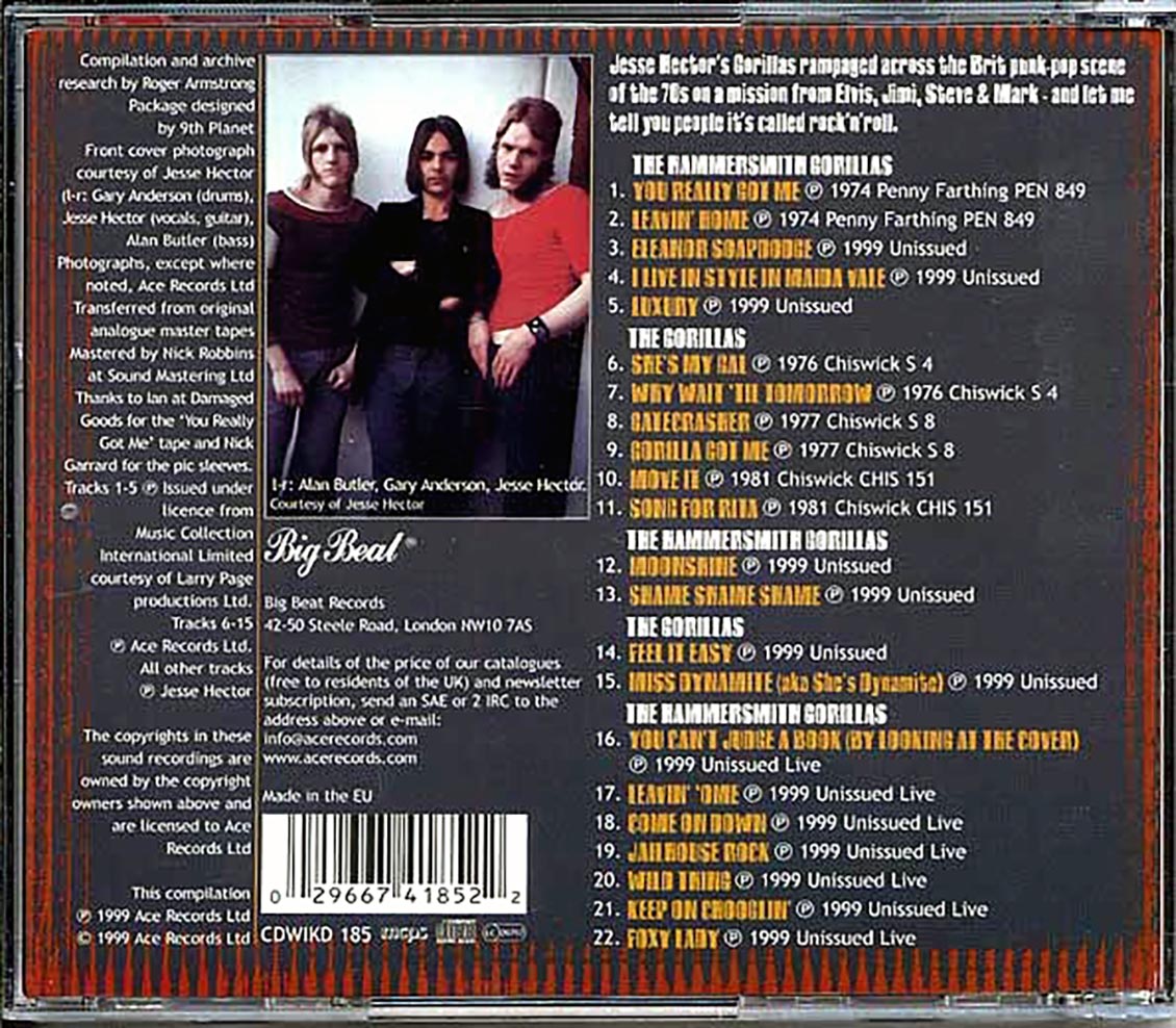 The Hammersmith Gorillas - Gorilla Got Me (22 tracks)