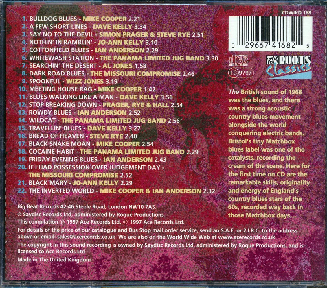 Various - Matchbox Days: Really: The English Country Blues 1967-1969 (22 tracks)