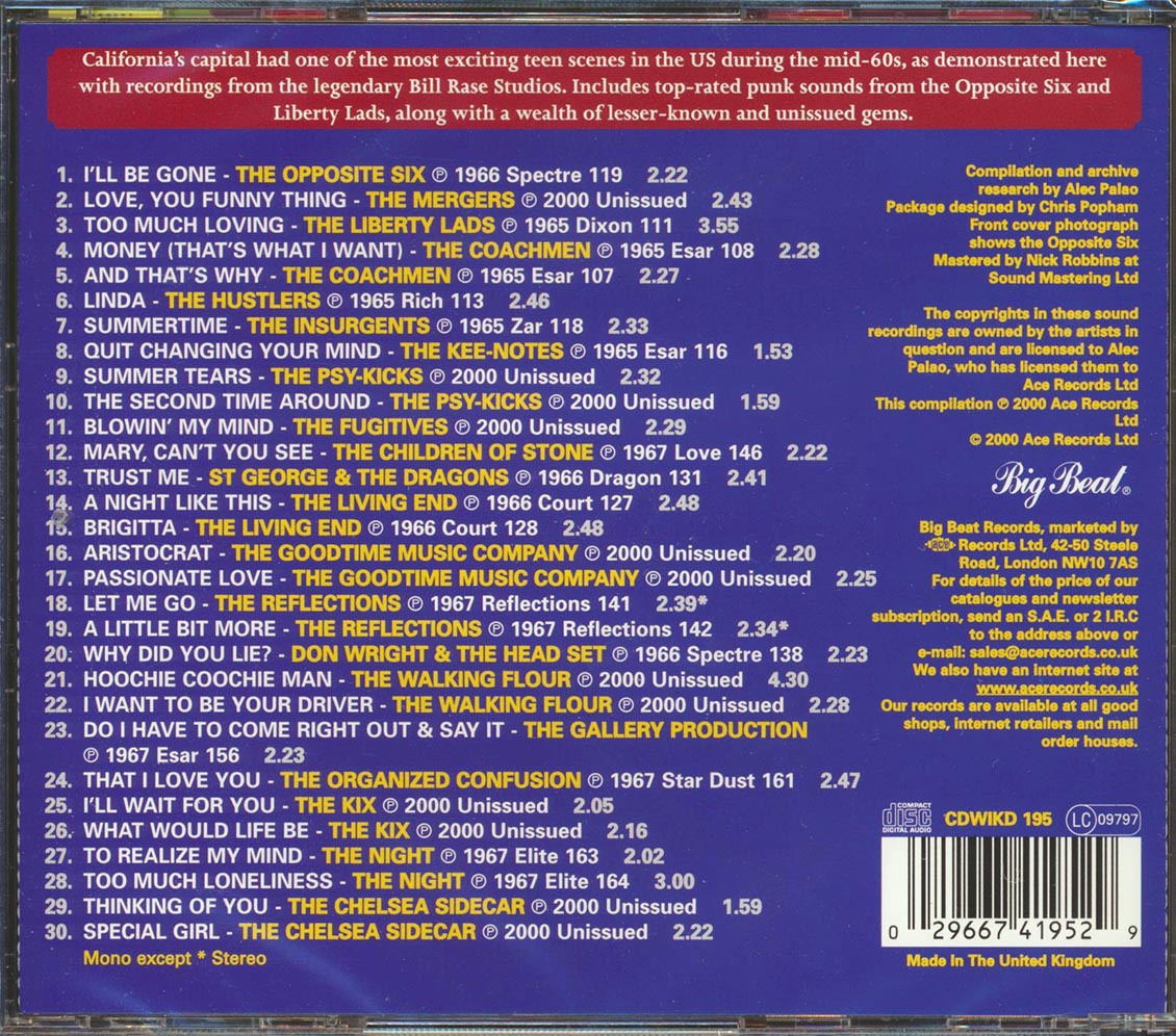 Various - The Sound Of Young Sacramento (30 tracks)