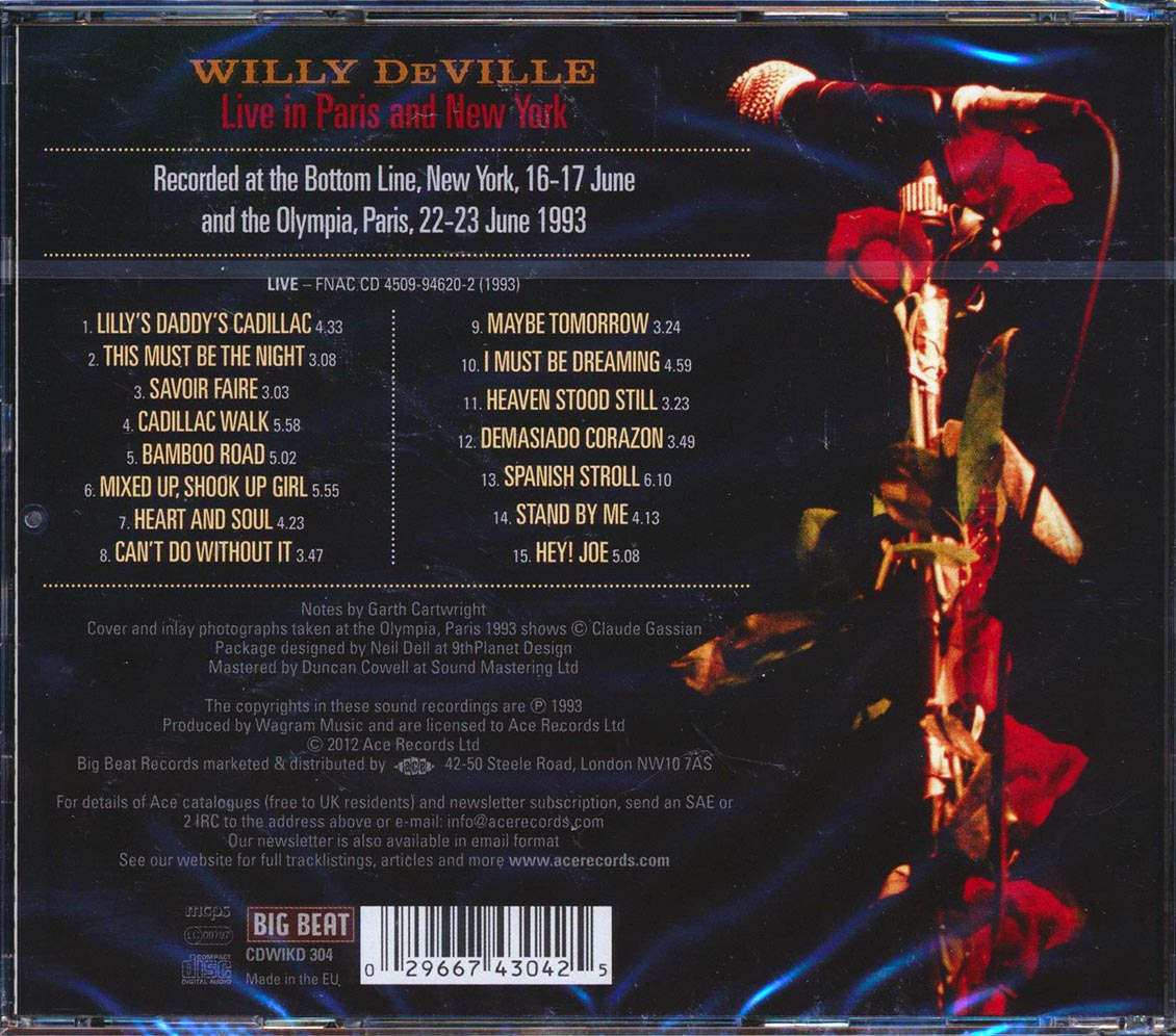Willy DeVille - Live In Paris And New York