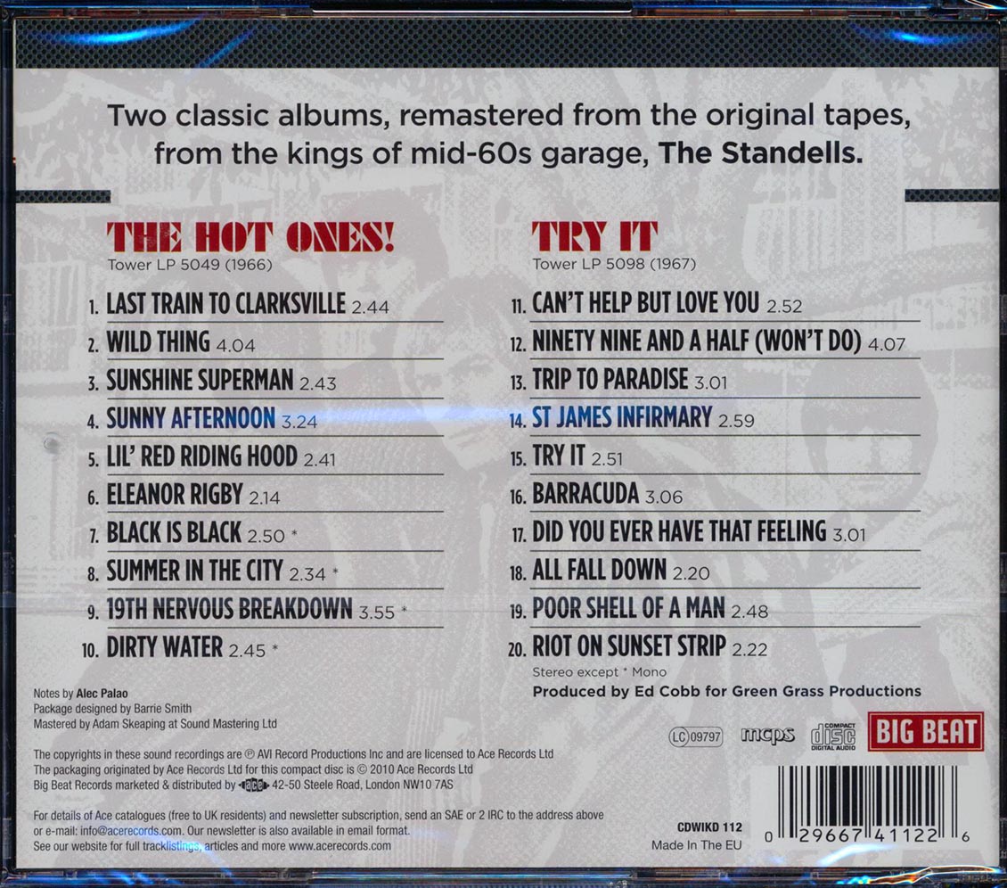The Standells - The Hot Ones + Try It (20 tracks)