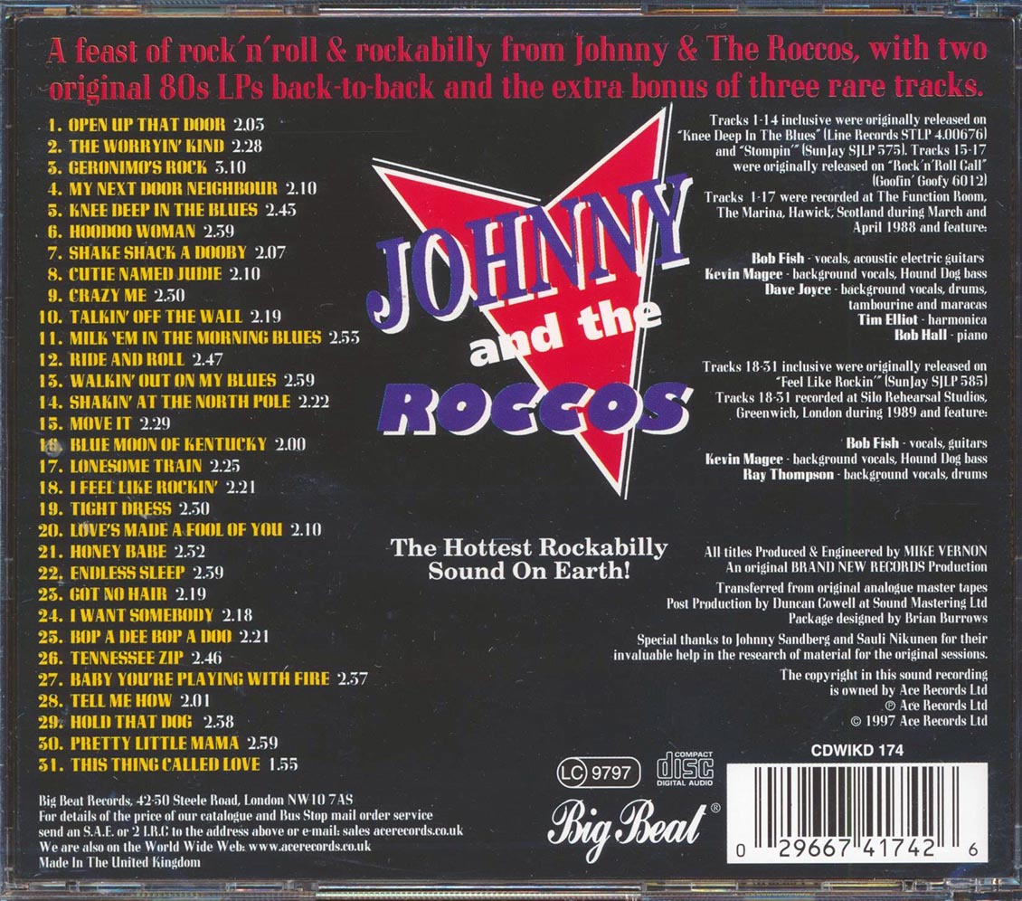 Johnny & The Roccos - Bop A Dee Bop A Doo (31 tracks)
