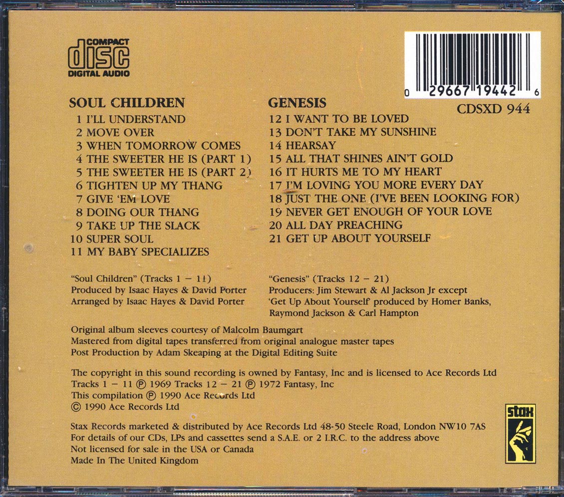 The Soul Children - Soul Children + Genesis (21 tracks)