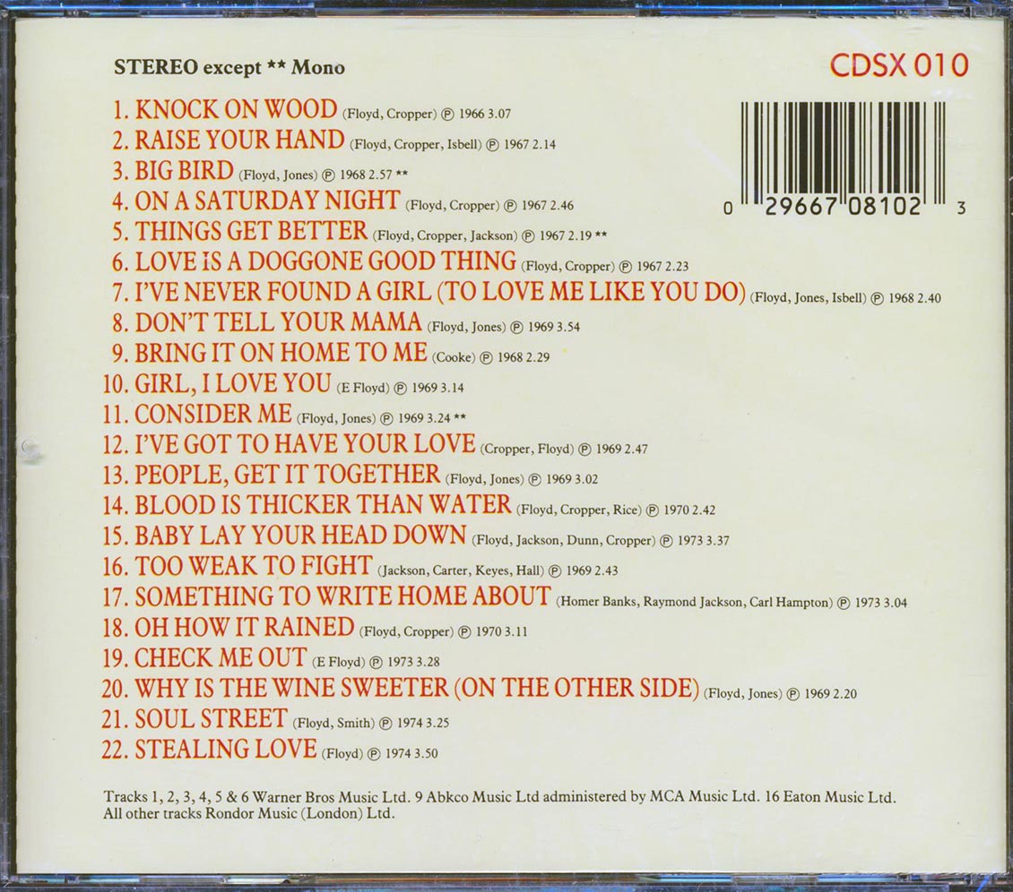 Eddie Floyd - The Best Of Eddie Floyd (22 tracks)