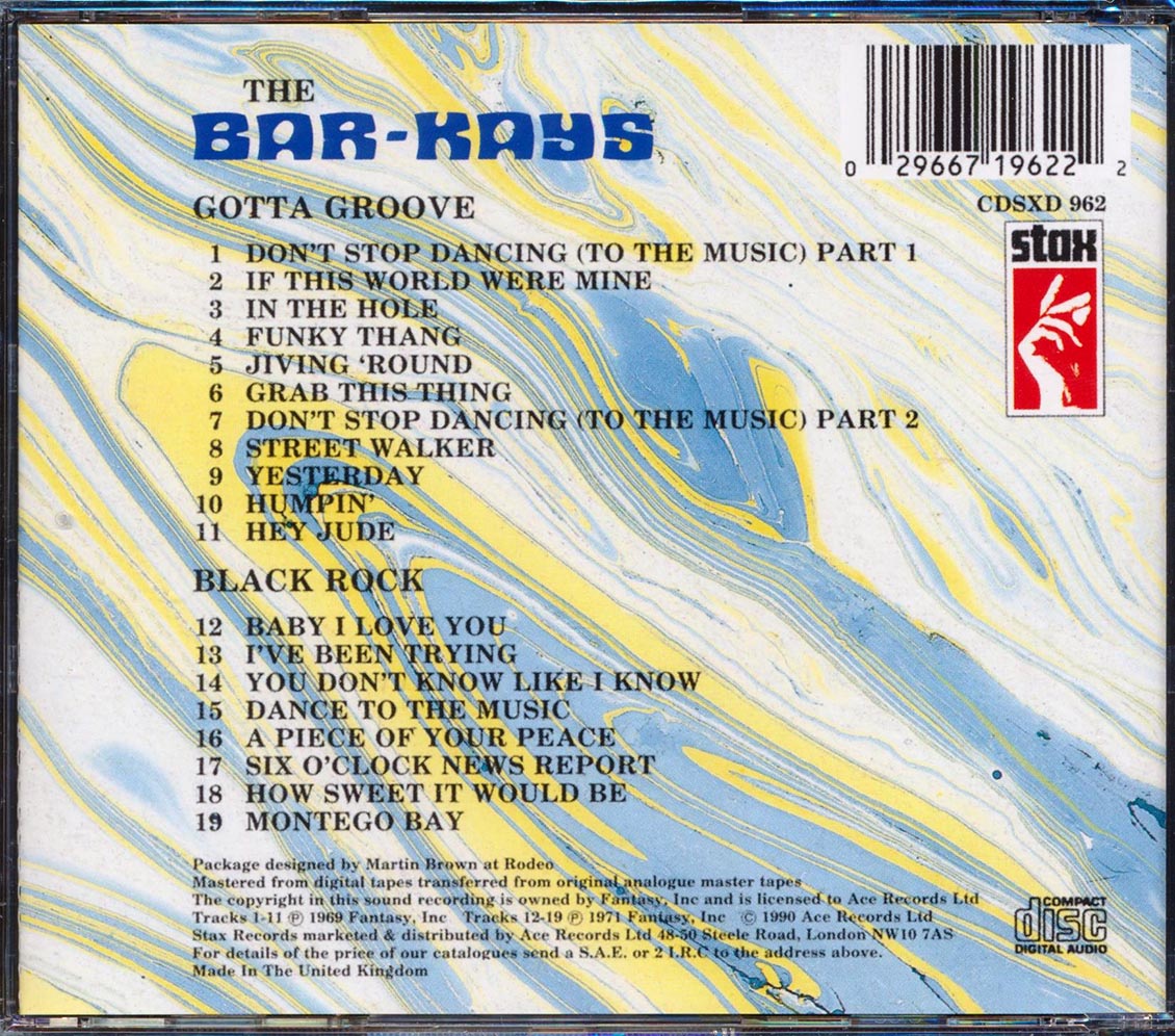 The Bar-Kays - Gotta Groove + Black Rock