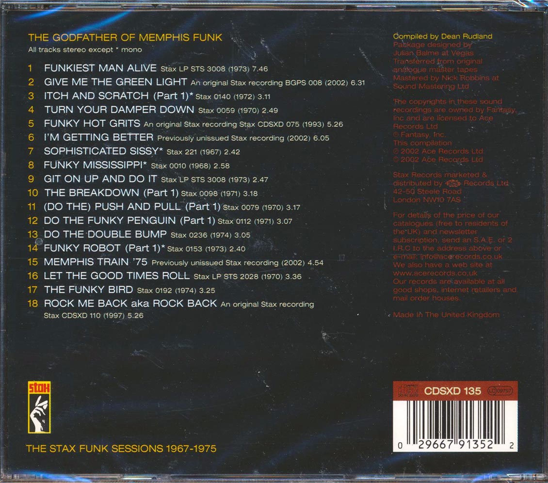 Rufus Thomas - The Funkiest Man: The Stax Funk Sessions 1967-1975