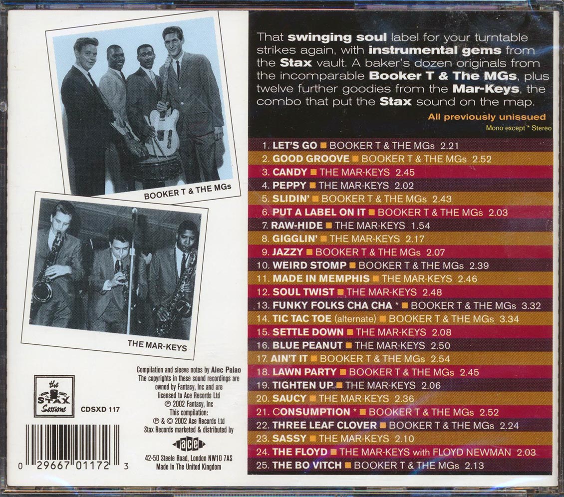 Booker T & The MG's, The Mar-Keys - Stax Instrumentals (25 tracks)