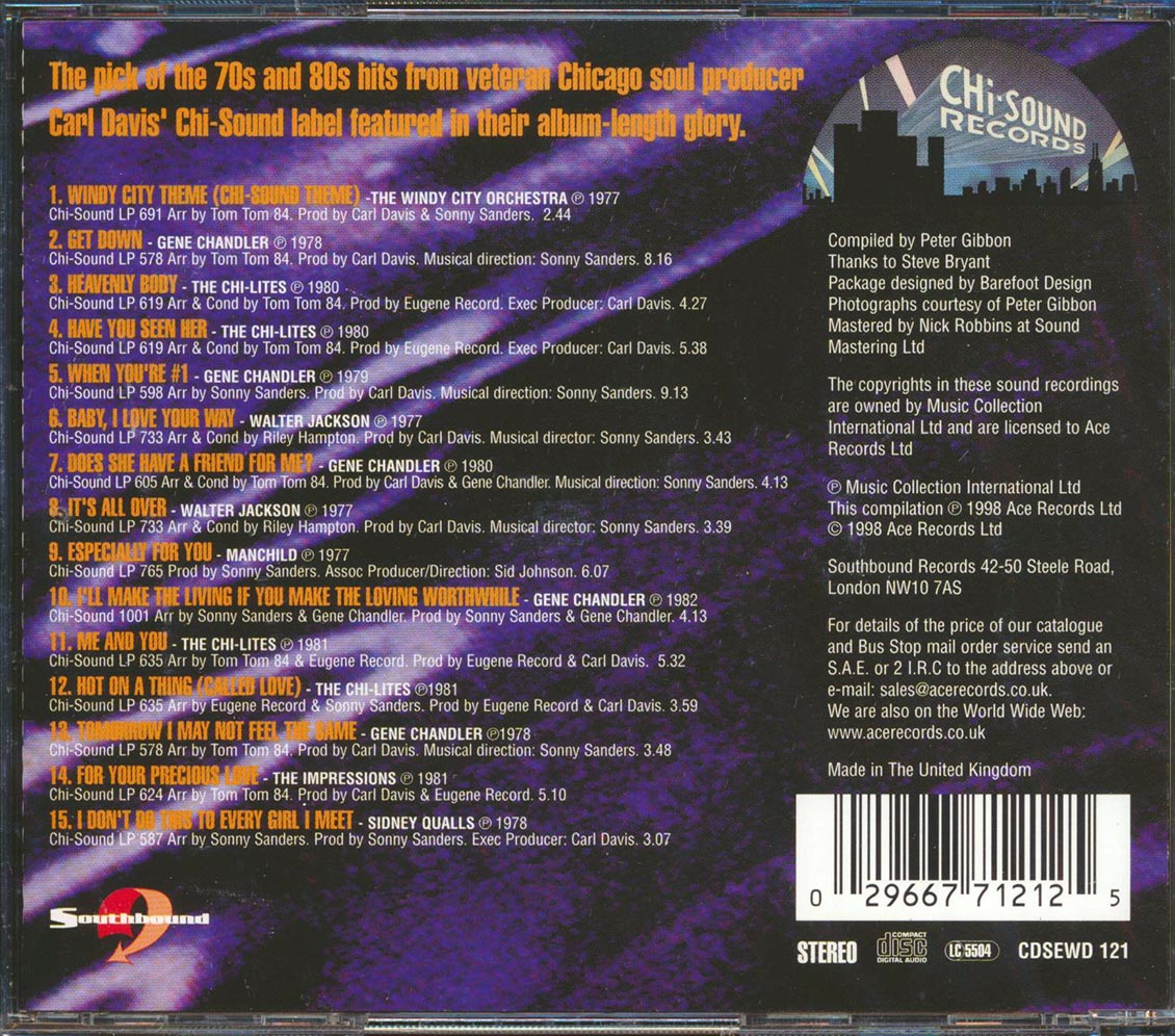 Various - Chi Sound: Soul From The Windy City