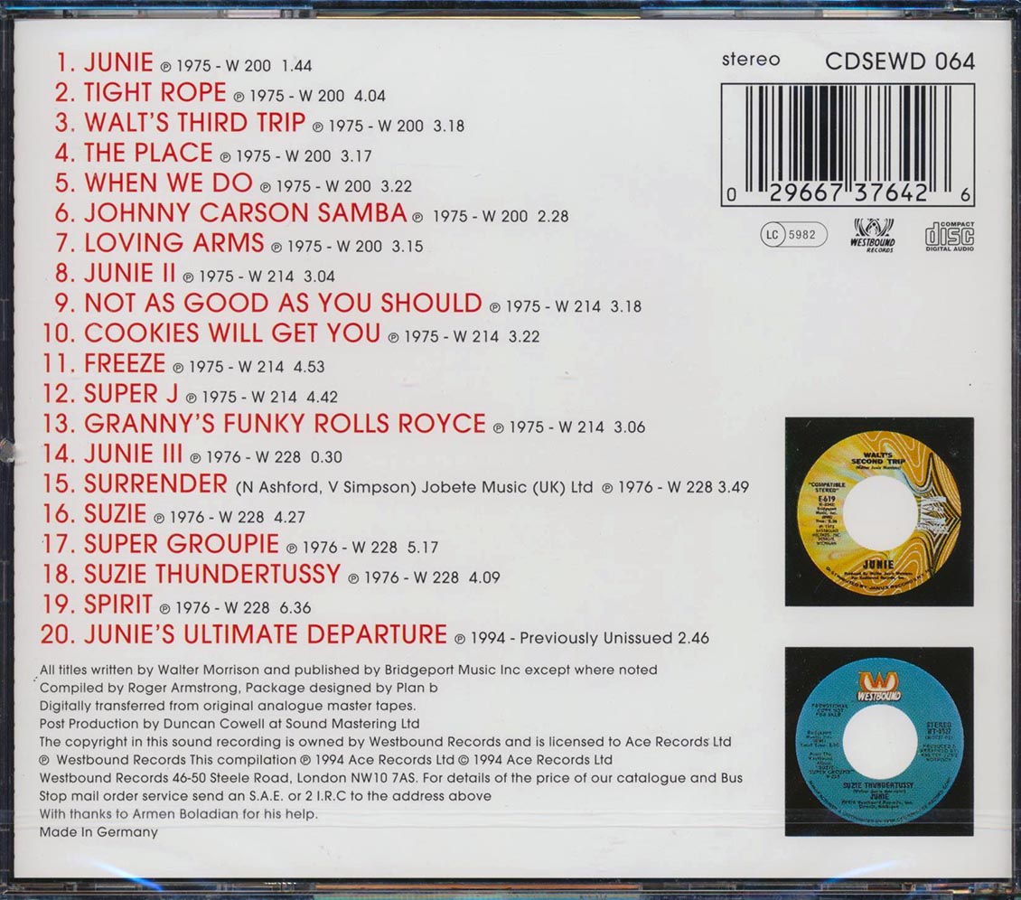 Junie - The Westbound Years (20 tracks)