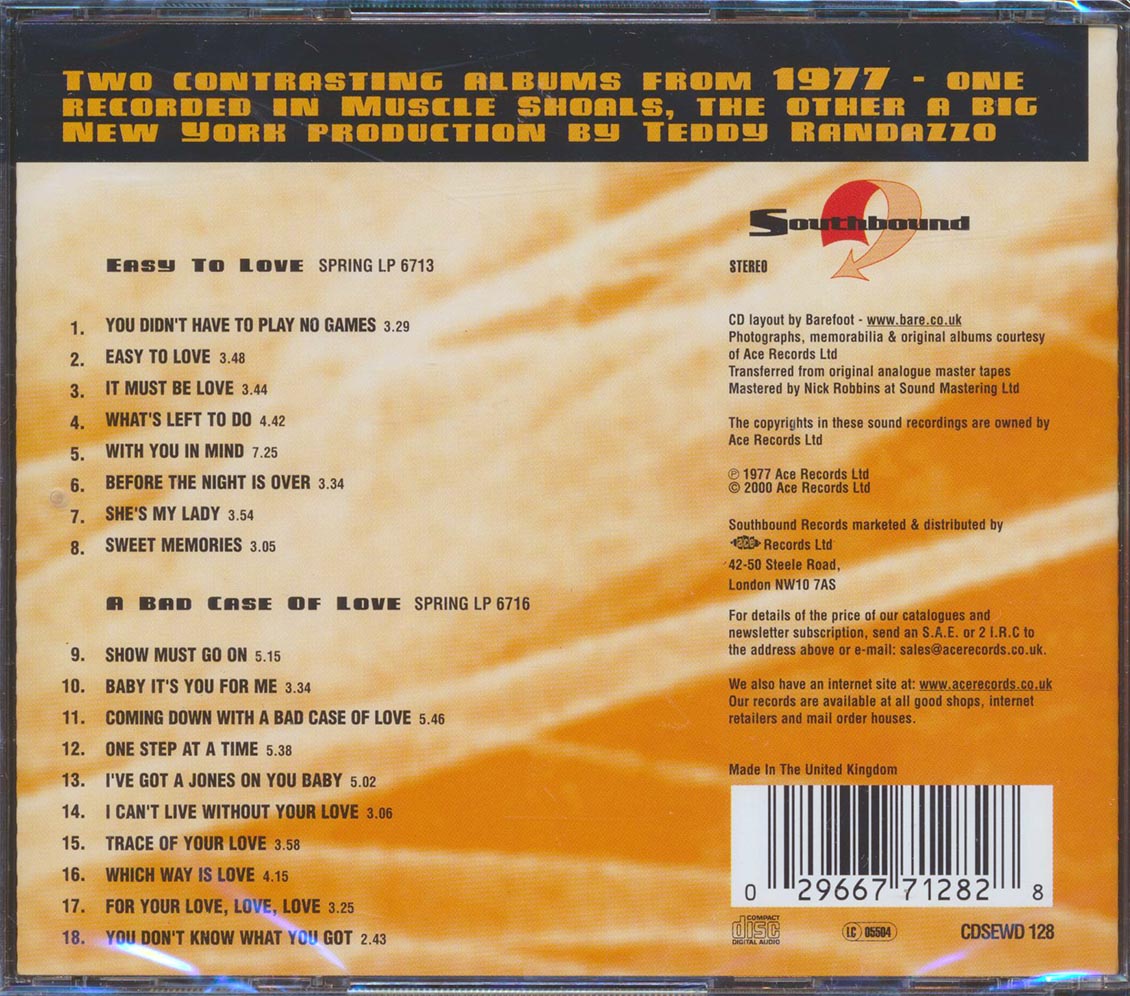 Joe Simon - Easy To Love + A Bad Case Of Love